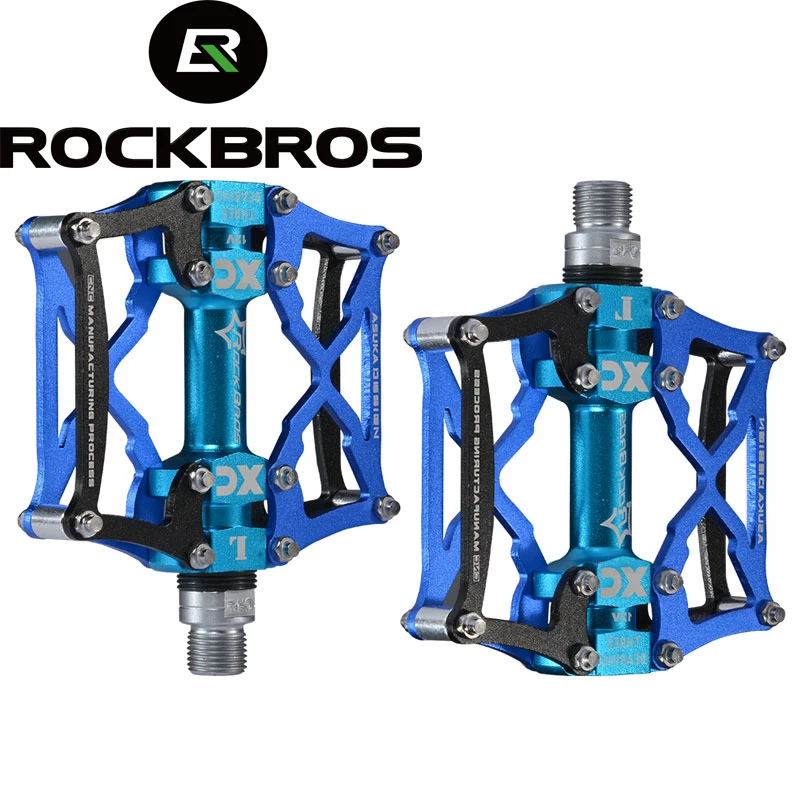 ROCKBROS MTB Cycling Bike Pedals Platform Pedals Magnesium Outdoor
