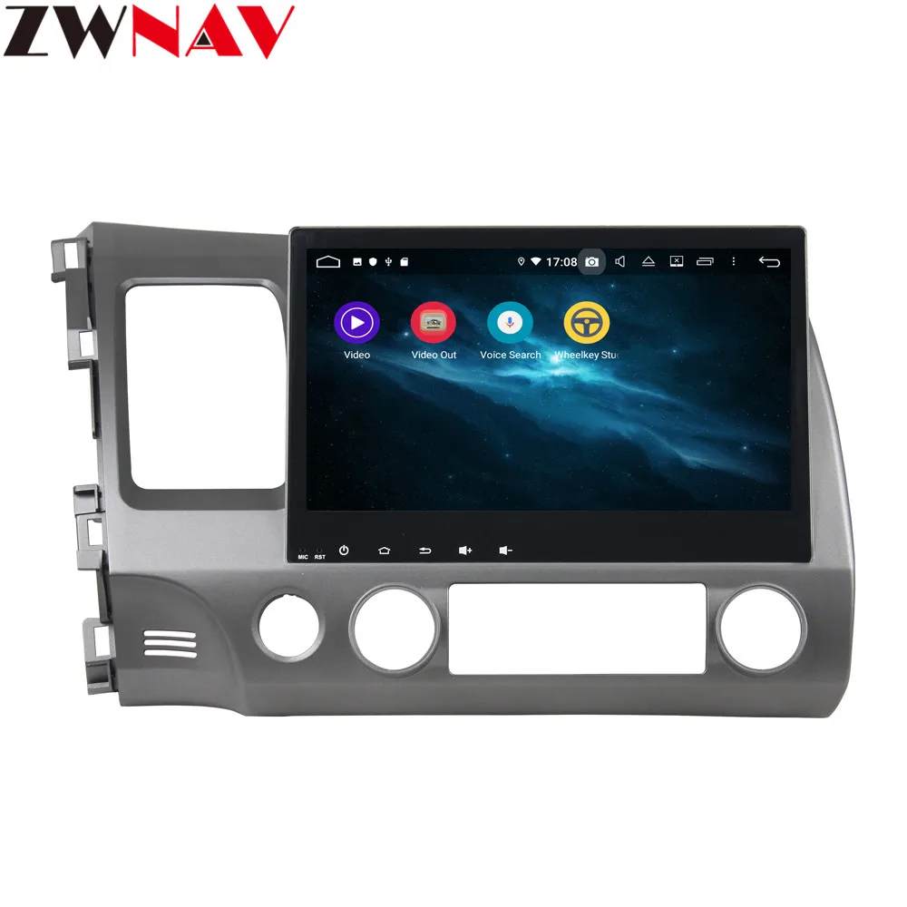 Clearance 10.1" Android 9 4+64G DSP Car DVD Player GPS navigation For HONDA Civci 2006-2011 head unit multimedia player tape recorder 5