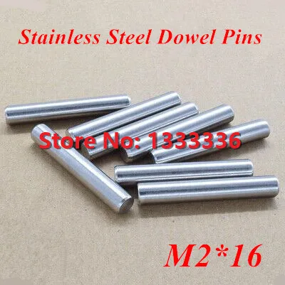 

200pcs/lot M2*16 GB119 Stainless Steel Dowel Pins / Cylinder Pin Dia 2mm