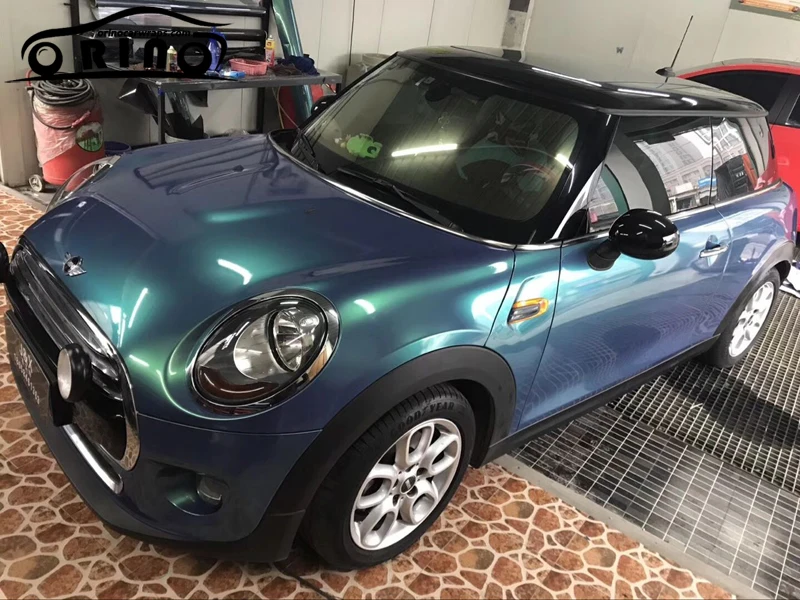 Glossy Coral Green Vinyl Film Wrap-3