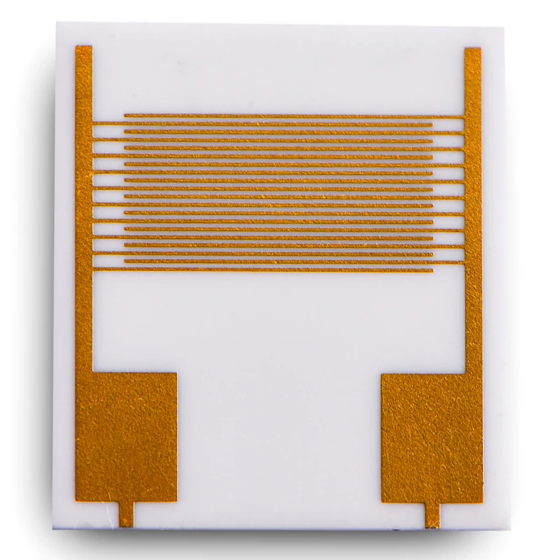 

Interdigital Electrode DPC Ceramic Circuit Biosensor Interdigital Micro Electrode 3 Micron Lithography Processing