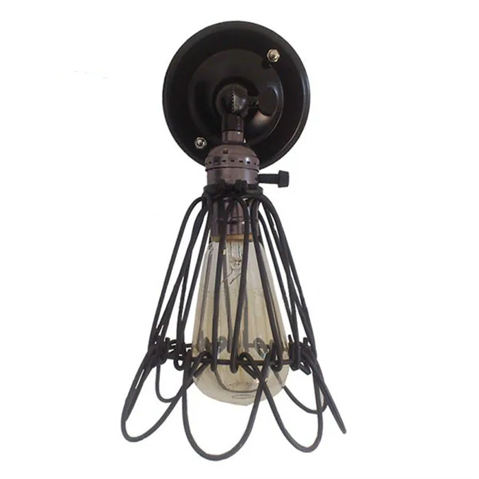 

Wall Mounted Wrought Iron Industrial Edison Wall Lamp chimney