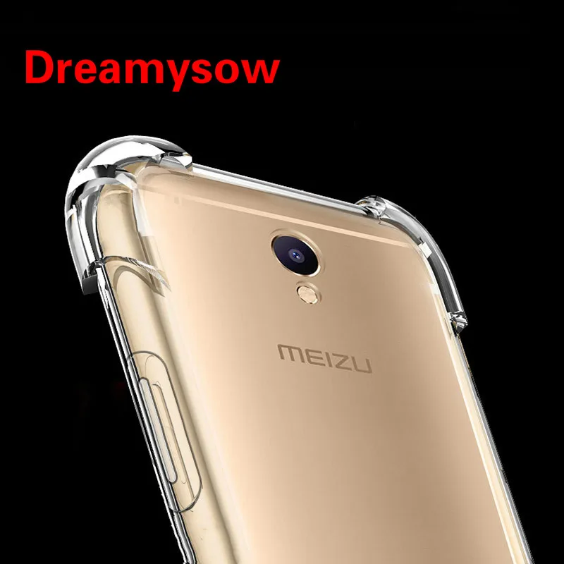 

for M5 M6 Note E3 M5S M5C Case Coque Anti Knock Clear TPU Silicone Cover for M15 16 Plus Phone Bag Case