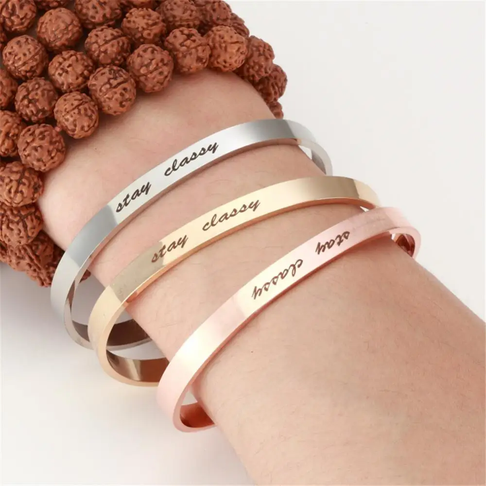 Модные браслеты очаровательный открытый жесткий браслет ювелирные изделия подарок для женщин леди украшения