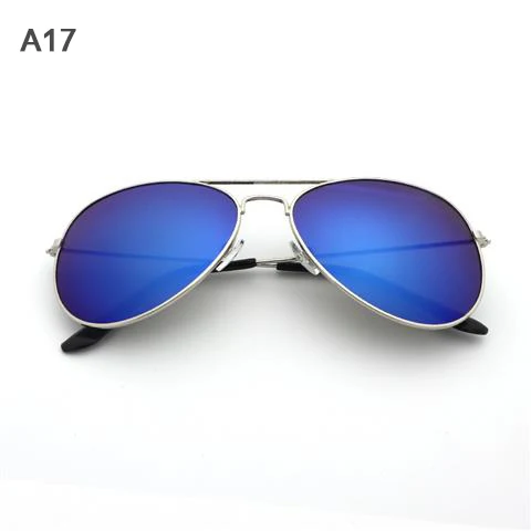 KEQERKING Авиатор солнцезащитные очки мужские роскошные брендовые Пилот солнцезащитные очки Ms. Брендовые дизайнерские солнцезащитные очки мужские Мужские солнечные очки в ретро-стиле - Цвет линз: A17