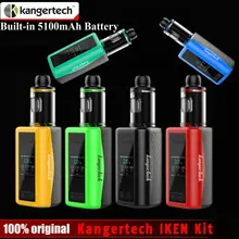 D’origine Kangertech IKEN Kit 1.54 pouce TFT Affichage Écran 4 ml Réservoir 230 W Boîte Mod Intégré 5100 mAh batterie e Cigarette Vaporisateur Mod