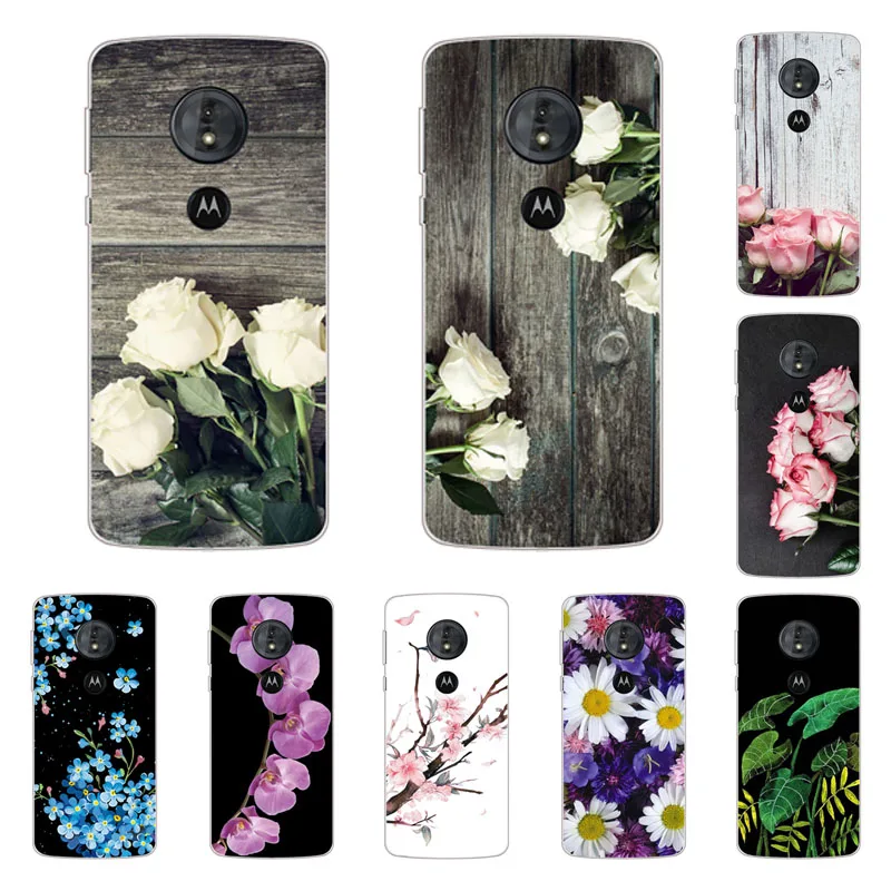 Чехол для Motorola Moto G7 play силиконовая Мягкая задняя крышка из ТПУ с популярными