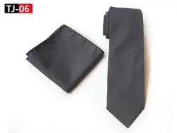 8 см модные Для мужчин галстук набор Классические черные и белые пятна точки галстук с платком