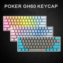 Боковая печать 60 OEM профиль толстые pbt брелки смешанные цвета для mx Переключатель механическая клавиатура GH60 покер 61