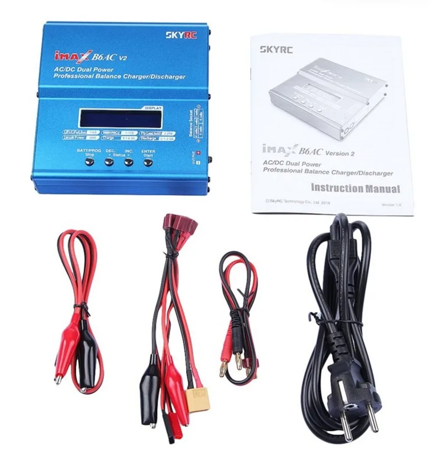 Бесплатная доставка SKYRC iMAX B6AC V2 (6A 50W) балансирующее зарядное устройство/Dis