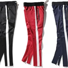 Черная икона, брендовая одежда, новинка, Ретро стиль, на ногу, на молнии, украшение для мужчин/женщин, хип-хоп, высокие штаны, лучшая версия, брюки-карандаш