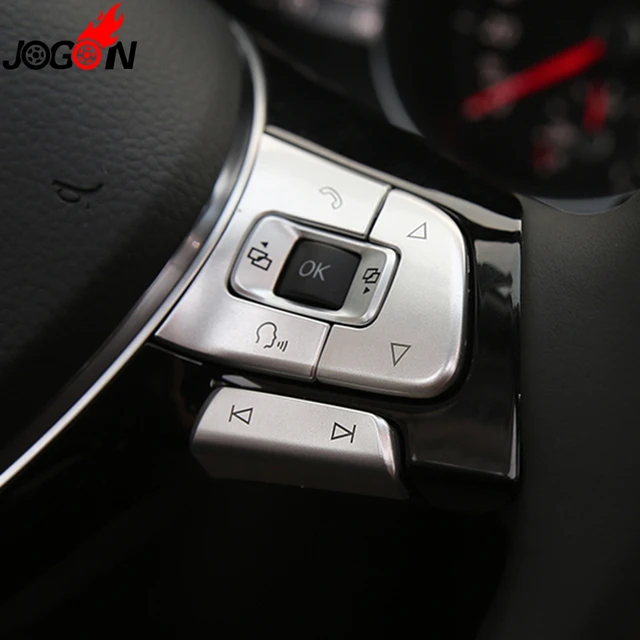 Buy Now] Steering Wheel Panel Knob Button Switch Trim Cover Sticker for VW  Passat B8