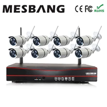 recommend cheap build in 1TB HDD hard disk 960P 1.3MP home wireless security cameras system 8ch NVR delivery by DHL Fedex fast