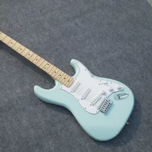 Светильник blue St электрогитара, чемодан, SSS пикап, белая защитная доска, клен палец доска, высокое качество, добро пожаловать