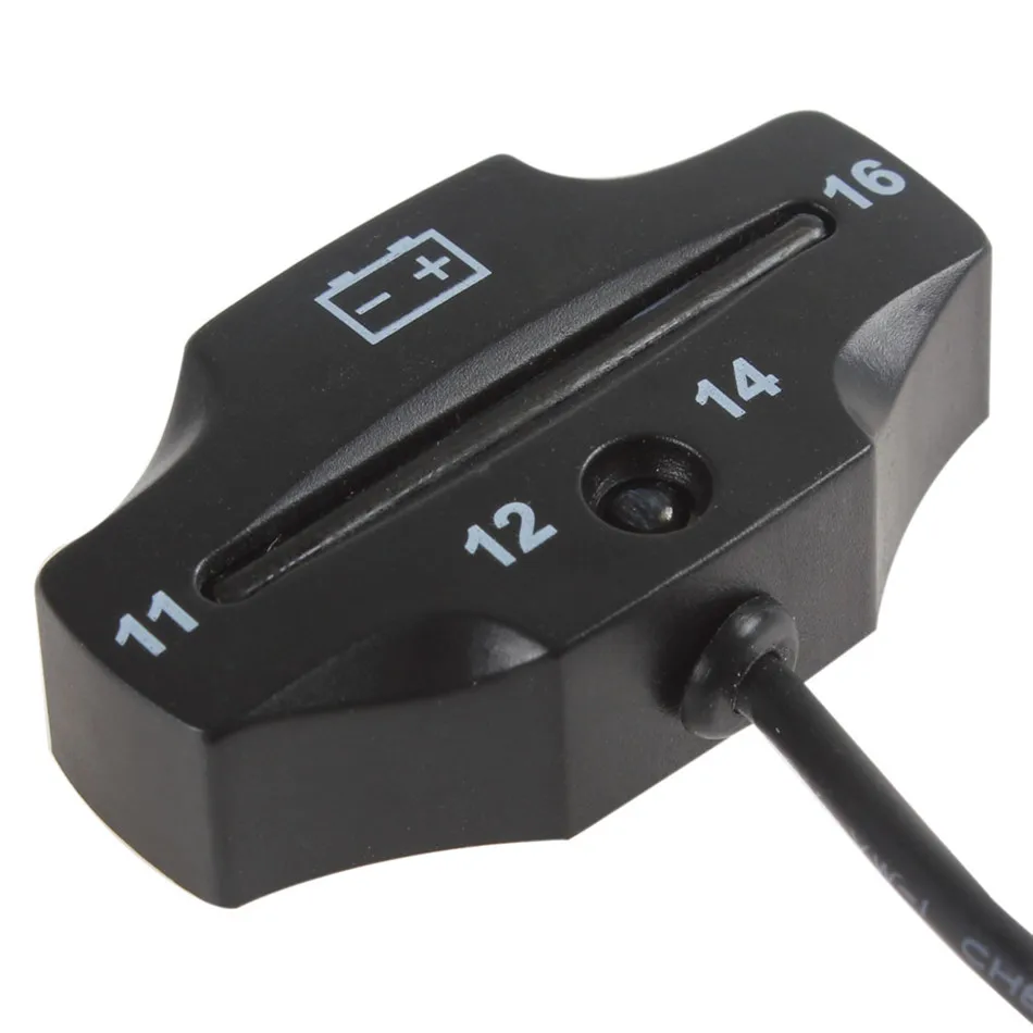 

IZTOSS 12V LED Black Mini Rhombic Digital Battery Indicator Voltage Meter Gauge FOR Auto Motorcycle ATV Tractor Trolling Motor