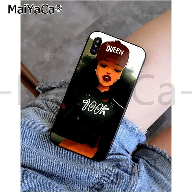 MaiYaCa MELANIN POPPIN queen Black Girl низкая цена на продажу чехол для телефона iphone 11 pro X 66S 7 7plus 8