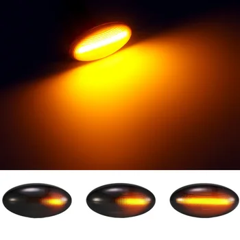 

2pcs LED Dynamic Side Marker Turn Signal Light for Peugeot 1007 107 206 207 307 407 607 Partner Expert Citroen C1 C2 C3 C5 C6