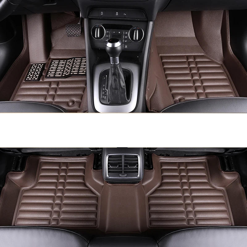 

lsrtw2017 fast shipping fiber leather car floor mat for audi q3 2012 2013 2014 2015 2016 2017 2018 2019 rs q3
