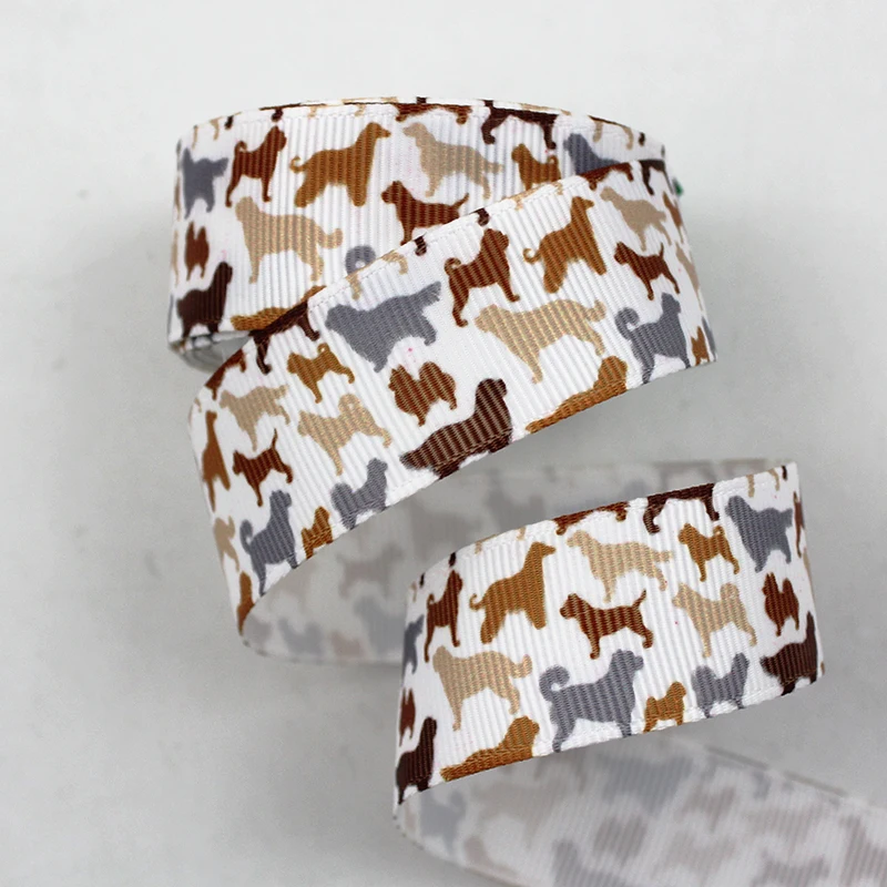 

hound printed grosgrain ribbon blue ribbon DIY Hair Bow sewing supplies 9mm 16mm 22mm 25mm 38mm 57mm 75mm