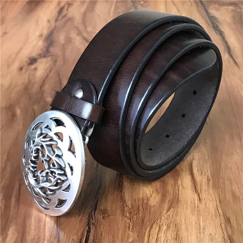 Thick Genuine Leather Metal Belt Buckle (10)