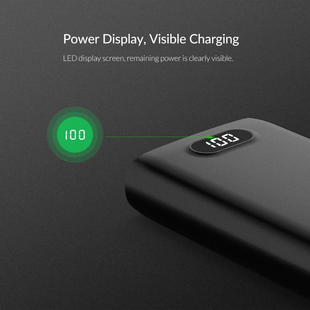 Внешний аккумулятор ORICO 10000 мАч 5V2A 5V1A два выхода зарядное устройство для Samsung Xiaomi