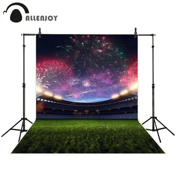 

Allenjoy photography backdrop stadium night light fireworks celebration background photo studio new design camera fotografica