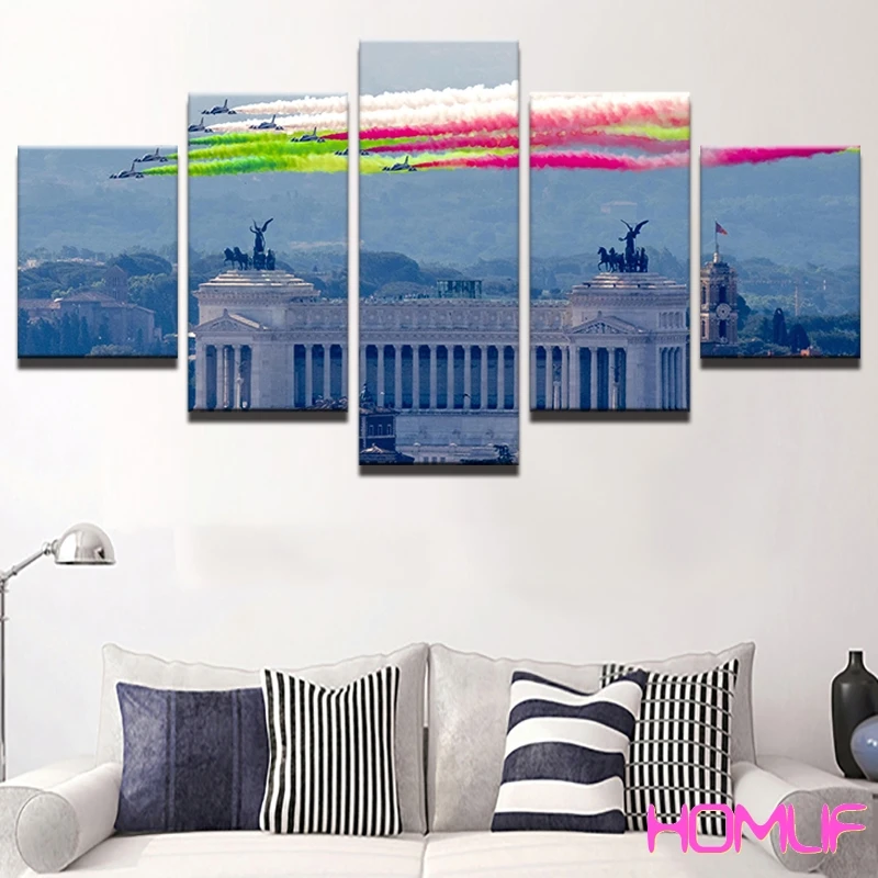 diamond painting stitch 5 Pieces Rainbow Smoke Landscape embroidery beadwork mosaic rhinestones pictures | Дом и сад