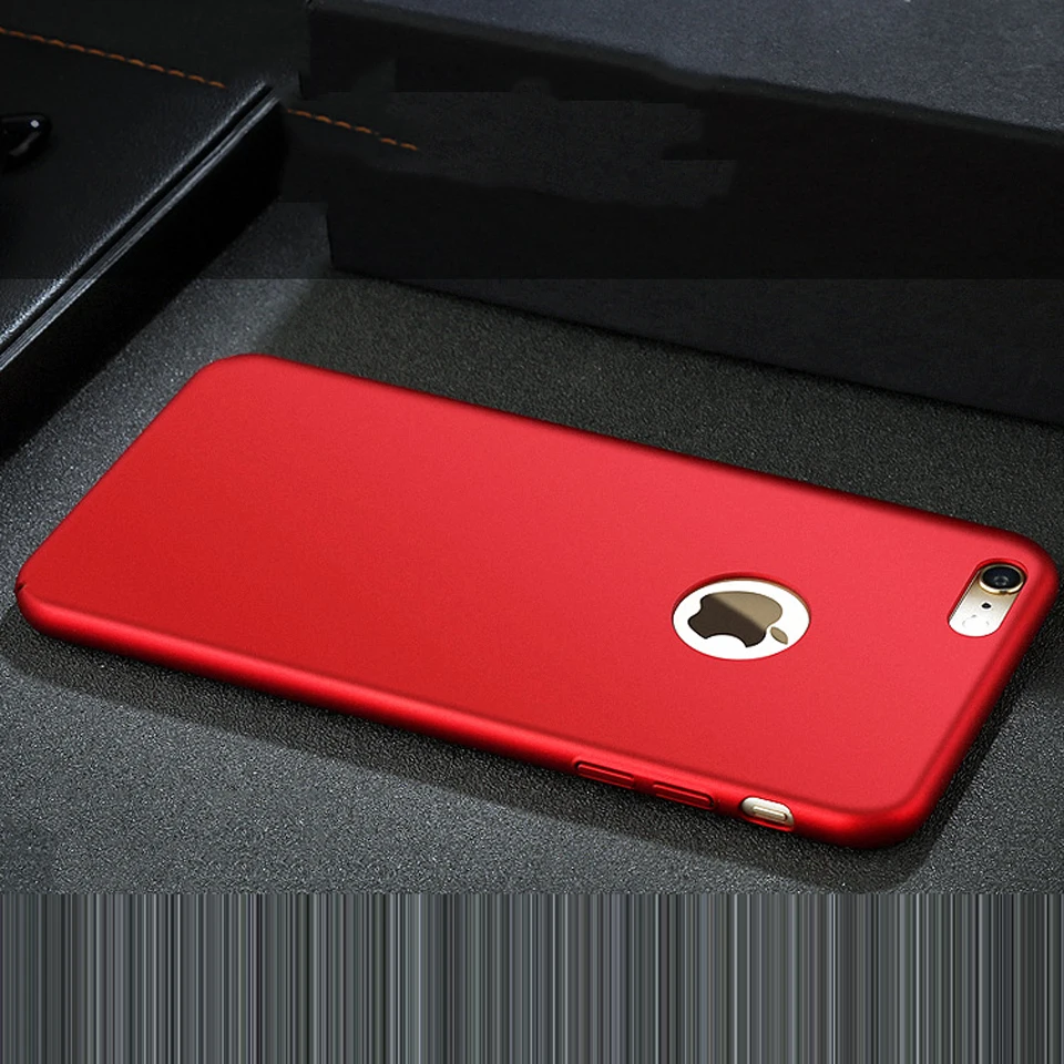 

AntiShock PC Scrub Slim Case For iphone 6 SE 5 5s 6s 7 8 Plus X Cover Matte Plastic Full Shell On Hard Phone Cases Bag Coquille