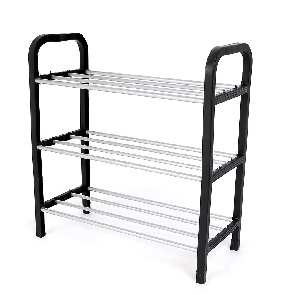 Easy Assembled Light Plastic 3 Tier Shoe Rack Shelf Storage Organizer Stand Holder Keep Room Neat