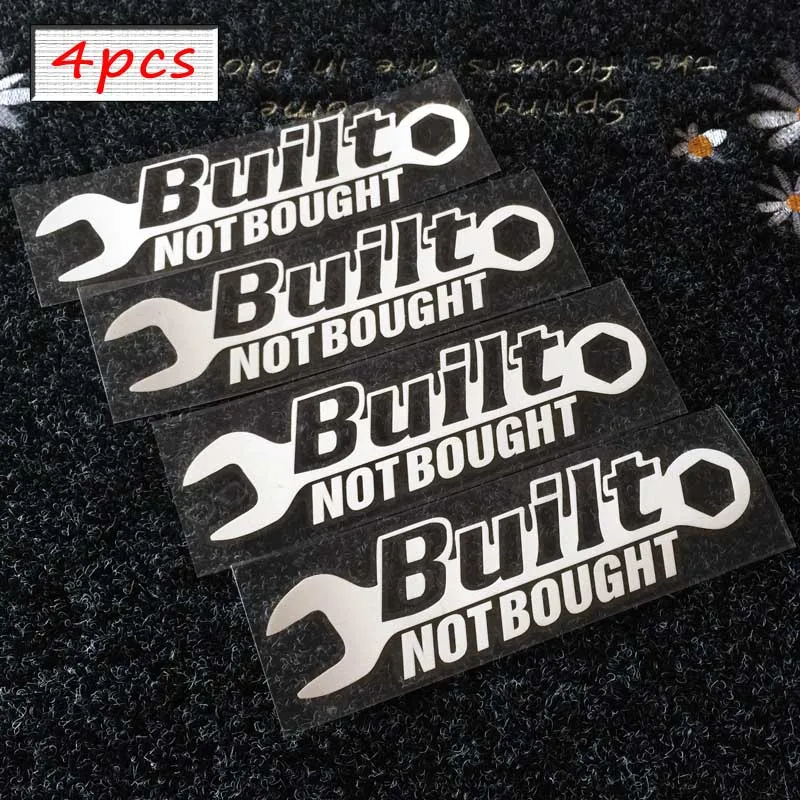 Car Window Windscreen Bumper Decal Vinyl Sticker Built Not Bought