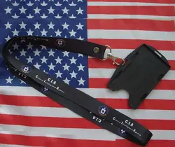 US Dept Of the Central Intelligence Agency CIA ID Card Holder Neck Chian Strap-US192