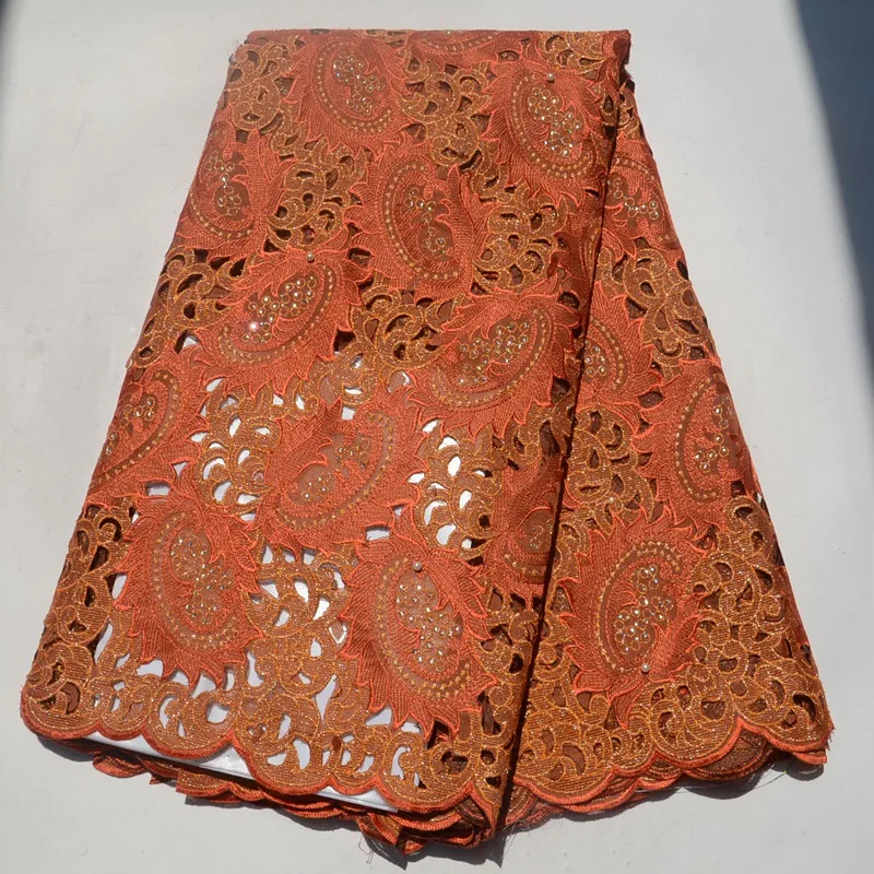 Горячая Распродажа африканская органза кружевная ткань с жемчугом и камнями