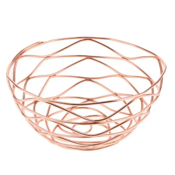 

Metal Wire Fruit Storage Basket Table Fruit Vegetable Bowl Storage Basket Black