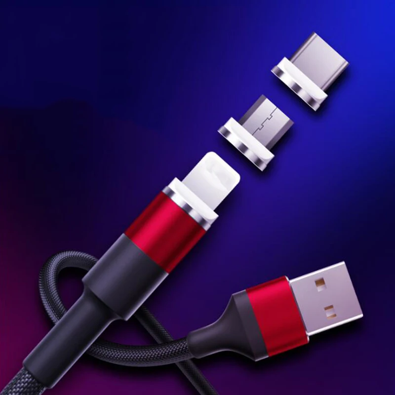 

Magnetic USB Cable Fast Charging For iPhone 7 Samsung Galaxy S9 S8 Plus Type C Magnet Charger Data Micro USB Mobile Phone Cables