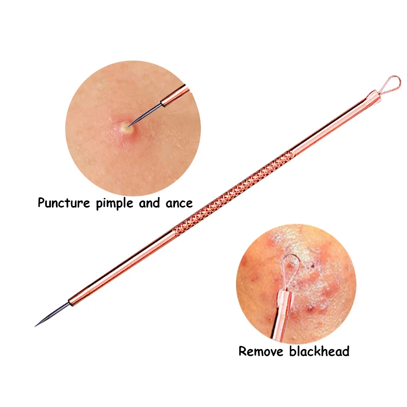 Набор инструментов для удаления черных точек из нержавеющей стали, набор для удаления черных точек, прыщей, комедона, прыщей, соковыжималки, ложка для лица, пинцет для удаления угрей, 8 стилей