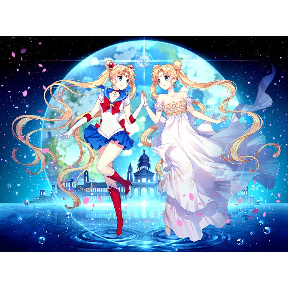 

5D DIY full square diamond painting mosaic "Sailor Moon" diamond rhinestone embroidery cross stitch home decoration gift