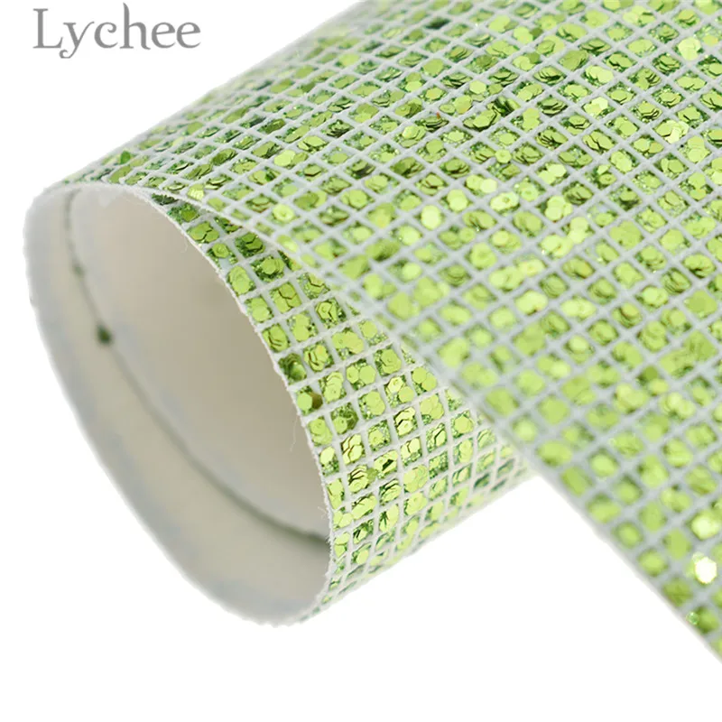 Lychee Life 29x21 см A4 проверенная блестящая ткань из искусственной кожи высокого качества Синтетическая Кожа DIY материал для сумок одежды