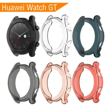 

42MM Soft TPU Case For Huawei Watch GT Case Cover Screen Protector Smart Watch Accessories For Huawei Watch GT Sport Band Case