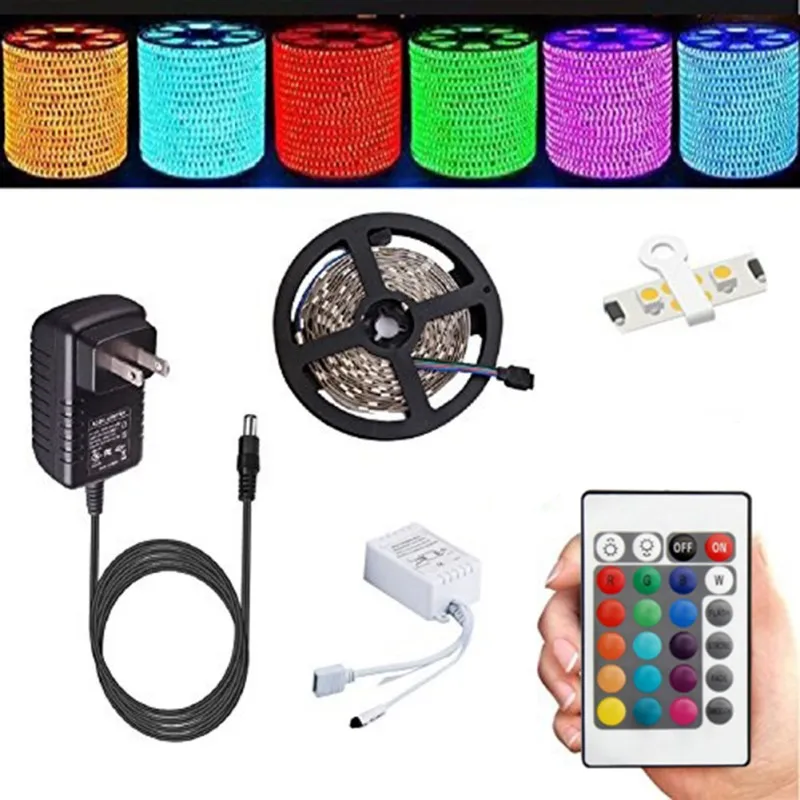 3528 DC12V 5 M 60leds/M-водонепроницаемый RGB Led свет Гибкие освещения строка лента украшения дома лампа