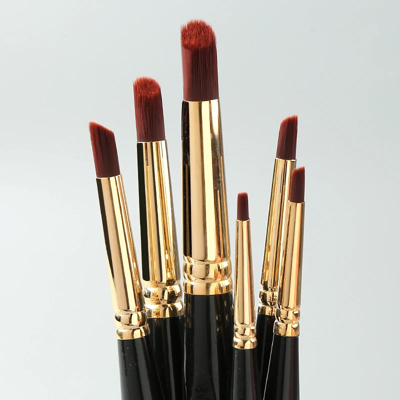 

BGLN Watercolor Paint Brush Set Professional 6Pcs Nylon Hair Round Head Super Quality Oil Painting Brushes Art Supplies 771B