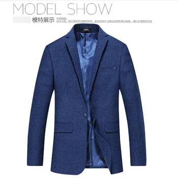 

2016 new arrival wine red blue wholesale price drect sell luxury high quality men's suit jacket autumn Male plus size MLXL2XL3XL