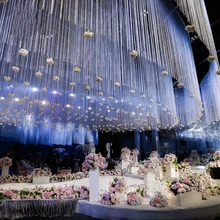 1 package solid color decorative string curtain 100*200CM colorful classic line curtain window blind vanlance room divider