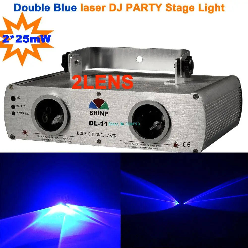 250mW Blue Blue Laser Stage Lighting Light Disco Party KTV DL11B Shinp 250mW