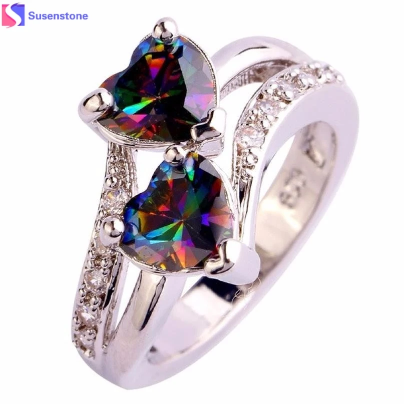 

Classical Cubic Zirconia Forever Wedding Rings Rose Gold Color Solitaire Rhinestones Lovers Ring Jewelry For Women Bijoux #7-8