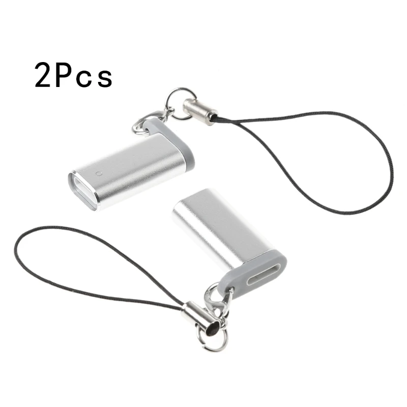 

2Pcs For iPad Pro Pencil Charging Adapter Female To Female Converter For iPad Pro Pencil Silver Color
