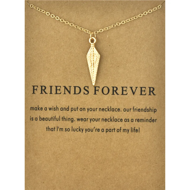 

10PCS Alloy Arrow Pendant Necklace Fashion Collarbone Chain Necklace Hand Stamped Jewelry