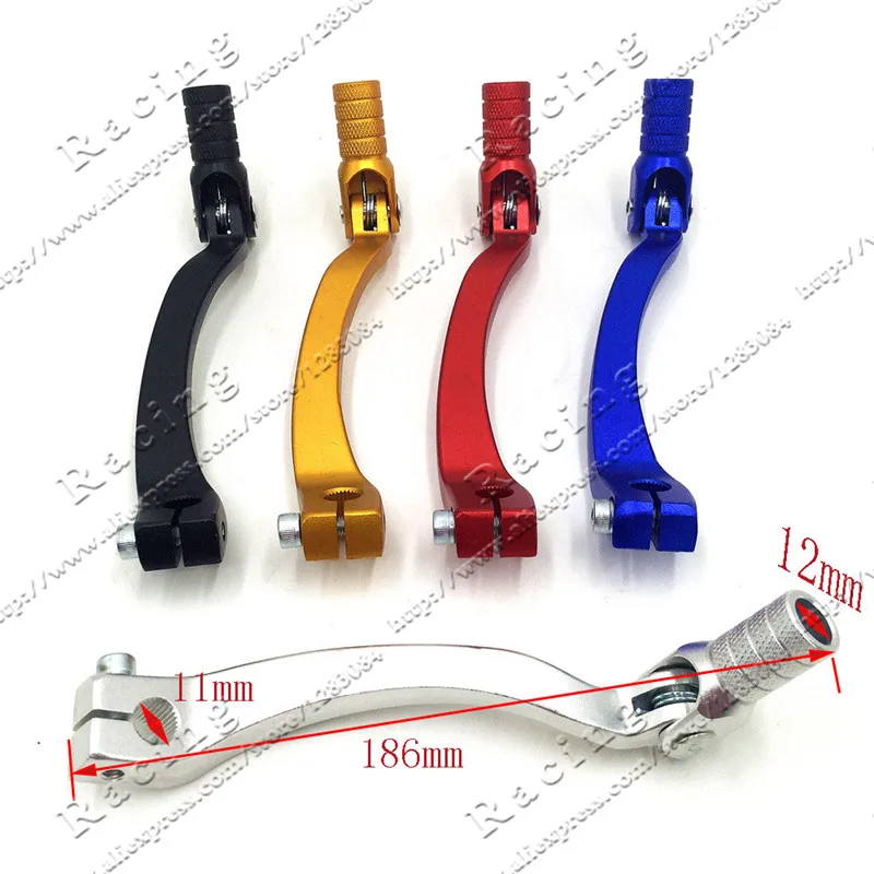 Motorcycle CNC Folding Aluminum Gear Shift Lever Gear Shift Lever Fit Motorcycle ATV Dirt Bike Pit Bikes Kayo