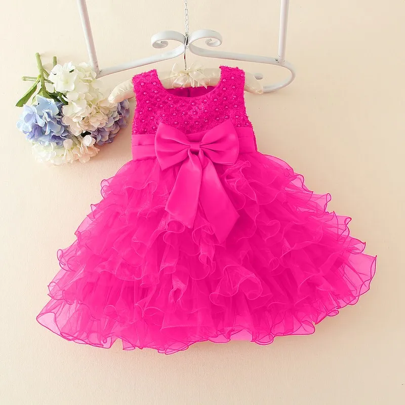 Лидер продаж, кружевное платье с цветочным узором для девочек на свадьбу Детские платья на крестины для девочек, вечерние платья для девочек на 1 год, платье на день рождения для маленьких девочек