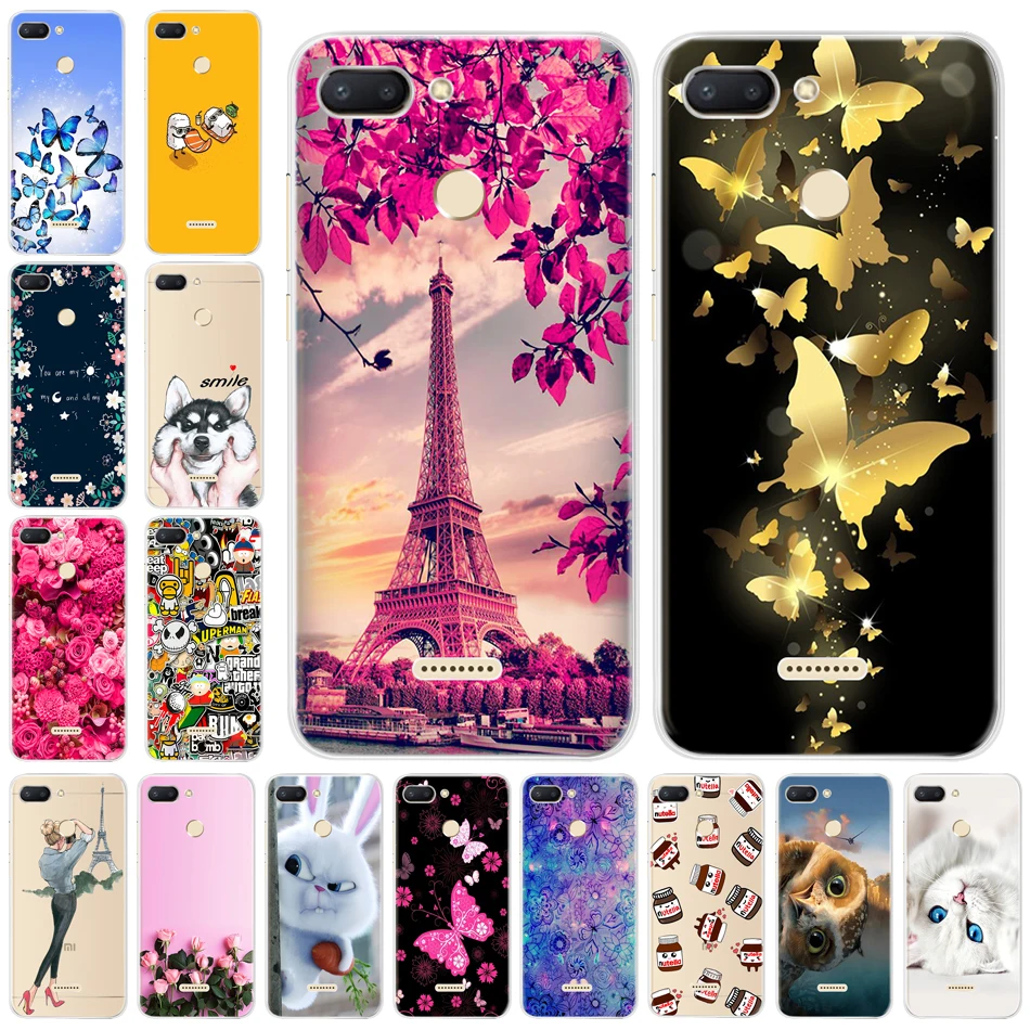 Cool Design Case For Xiaomi Redmi 6 marble silicon Soft TPU Back Cover Coupe Redmi6 On Funda Phone shell | Мобильные телефоны и