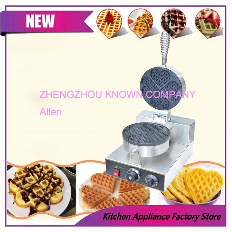 

110v 220v 4 pcs a plate heart shape Waffle Baker machine